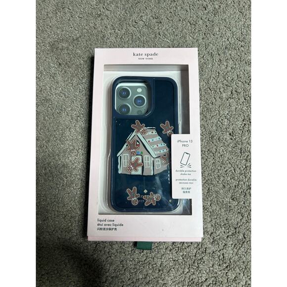 Kate Spade Other - Kate Spade Gingerbread house iPhone 13  Pro Liquid case Gift New in Box